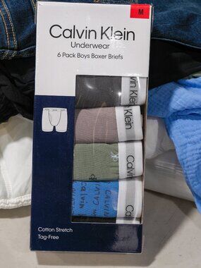Calvin Klein Underwear 6 Pack Boys Boxer Briefs